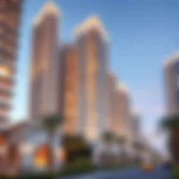 Luxurious architecture of Adagio Premium in The Palm