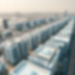 Aerial view of Al Khail Heights showcasing modern architecture
