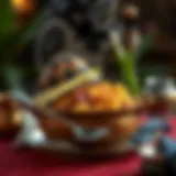 Aromatic Ambur Biryani served in a traditional vessel