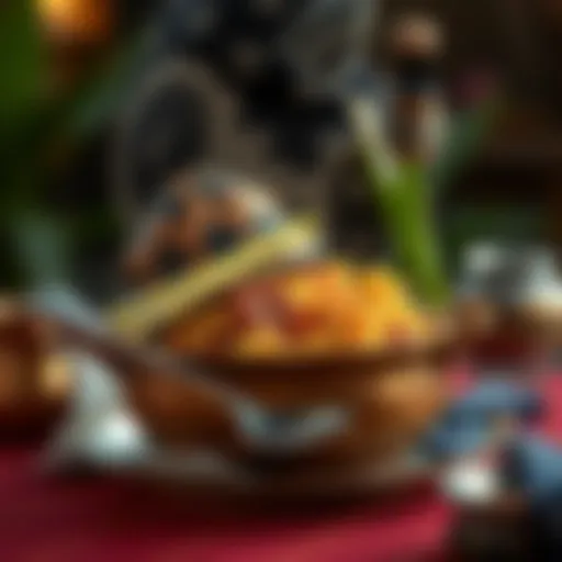 Aromatic Ambur Biryani served in a traditional vessel