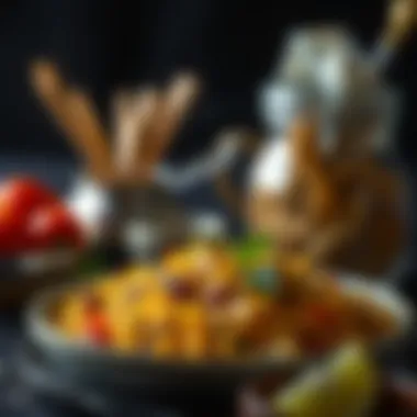 Diverse ingredients used in Ambur Biryani