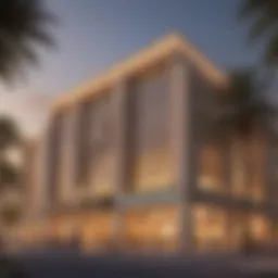 Exterior view of Bin Shabib Mall showcasing modern architectural design