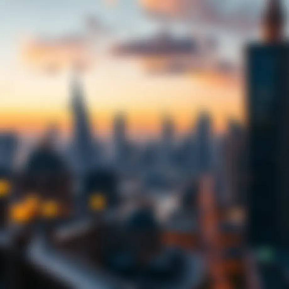 Stunning skyline of Dubai at sunset showcasing architectural marvels