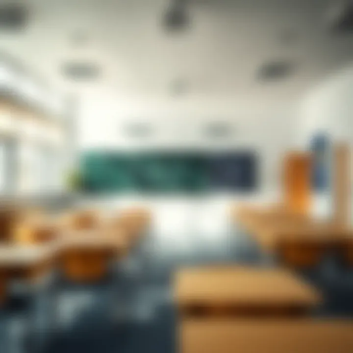 Modern classroom interior at Dubai International School Al Quoz