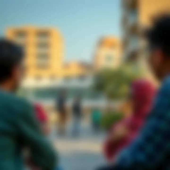 Parents discussing feedback about Dubai International School Al Quoz