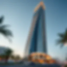 Exterior view of the Elite Tower showcasing its innovative architecture