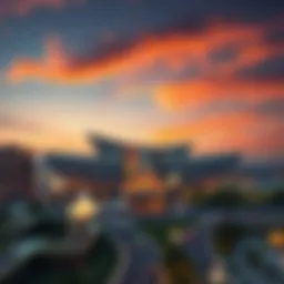 Stunning view of Emaar Opera Grand at sunset
