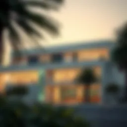 Exterior view of Al Khail Gate Studio showcasing modern architecture