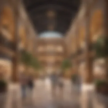 Inside Al Khail Mall - Retail Experience Interior shot highlighting the vibrant retail spaces and customer engagement.