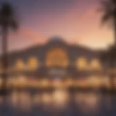 Al Khail Mall at Sunset An artistic representation of the mall's exterior during sunset.