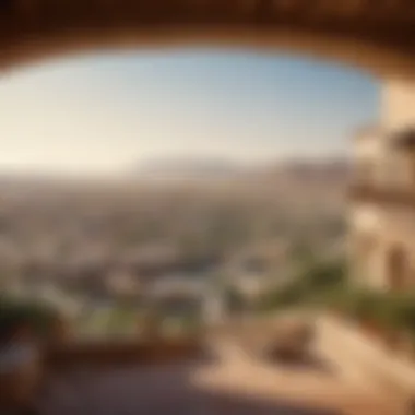 A panoramic view of Al Quasais showcasing modern architecture and traditional elements.