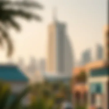 Urban landscape surrounding Al Safa Building