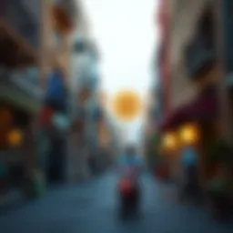 A stunning view of the vibrant streets in Al Wasl Village