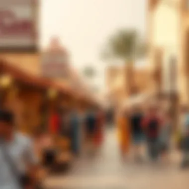 Visitors enjoying cultural events at Arabian Ranches 2 Souk