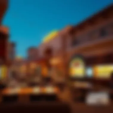 Dining area at Arabian Ranches 2 Souk highlighting diverse culinary options