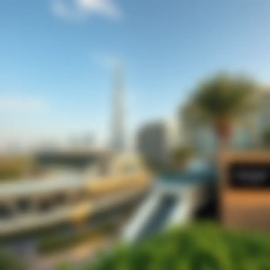 A scenic view of Barari Dubai showcasing lush greenery and modern architecture