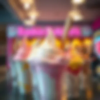 Delicious array of unique ice cream flavors