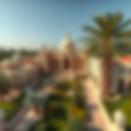 Aerial view showcasing the architectural elegance of Binghatti Gardens