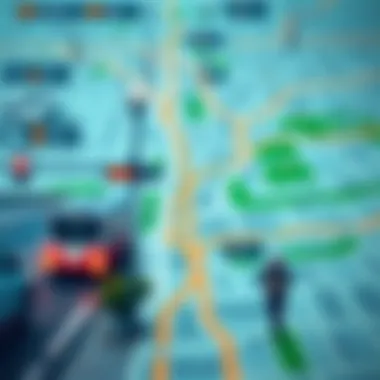 Map of transit routes in Silicon Oasis