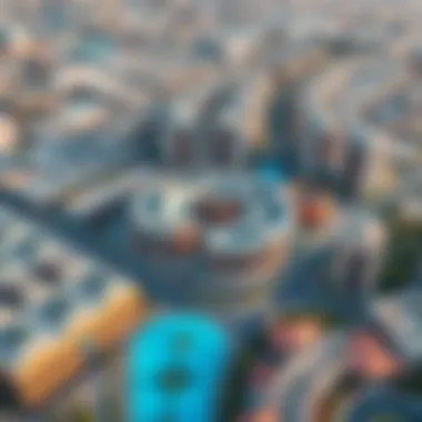 Aerial view of DSO Silicon Oasis showcasing modern architecture