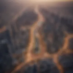 Aerial view of Dubai Internet City showcasing its modern architecture and layout.