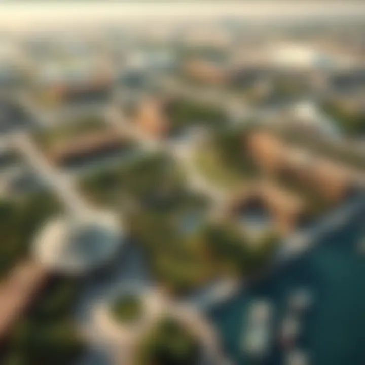 Aerial view of Dubai Silicon Oasis Park showcasing green spaces and tech infrastructure