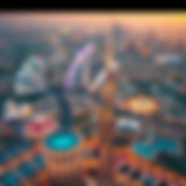 Aerial view of Dubailand showcasing its expansive attractions