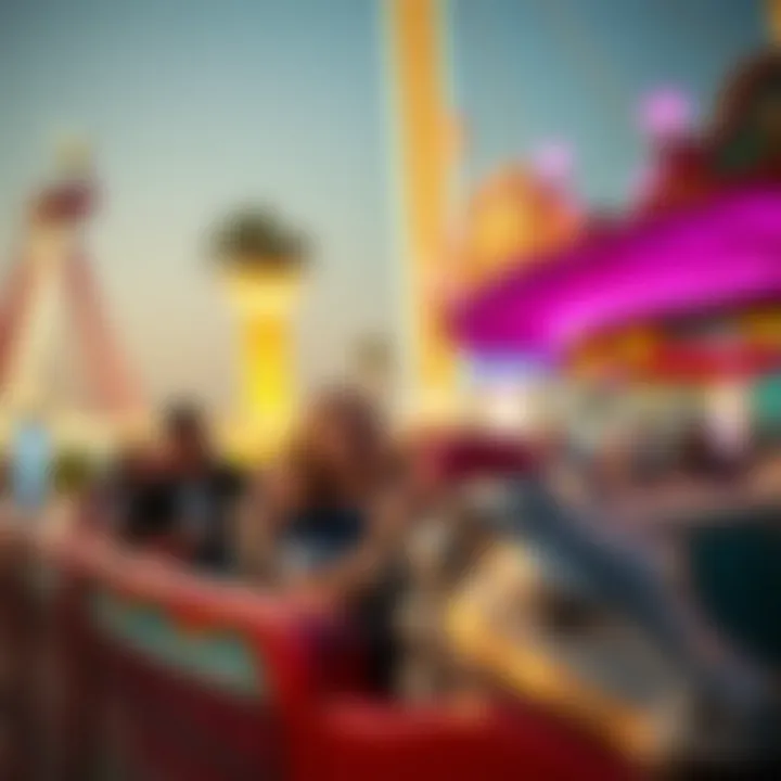 Visitors enjoying a thrill ride at one of Dubailand's amusement parks