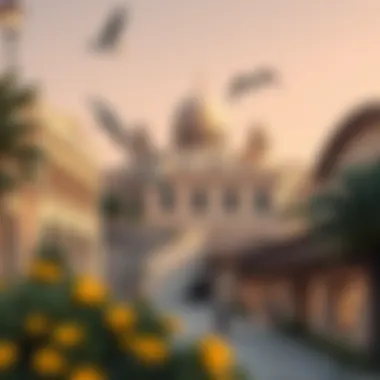 A picturesque view of Garhoud showcasing its unique architecture