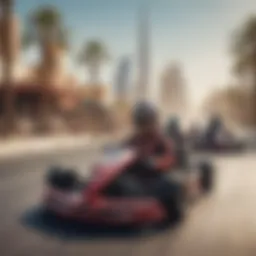 Exciting go-kart race in Dubai Motor City
