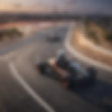 Overview of the Go-Kart Track High-speed go-kart track overview