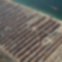 Aerial view of Jebel Ali Port showcasing its vast container terminals