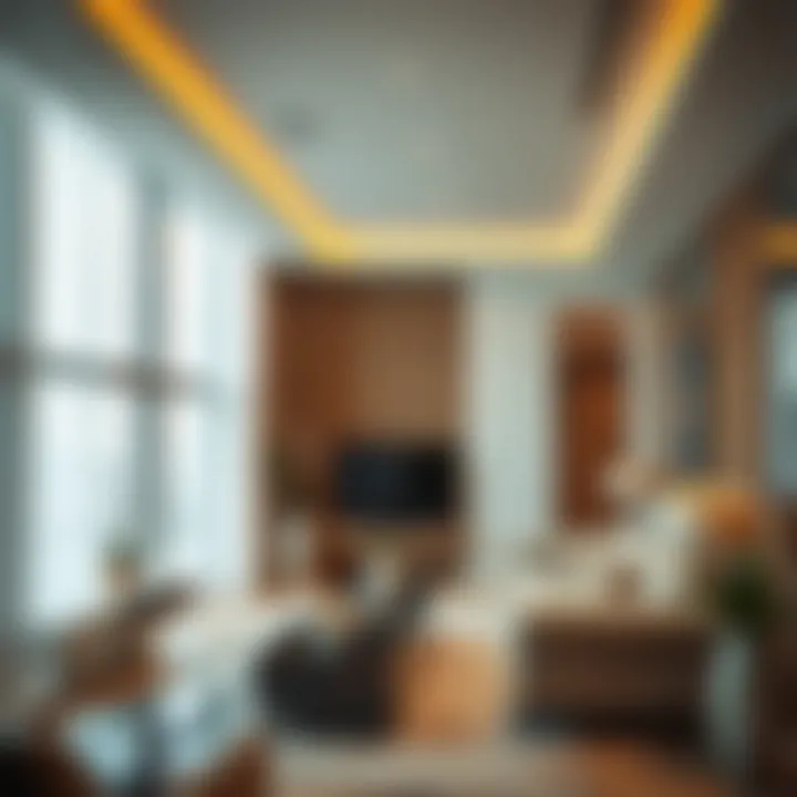 Luxurious residential apartment interior