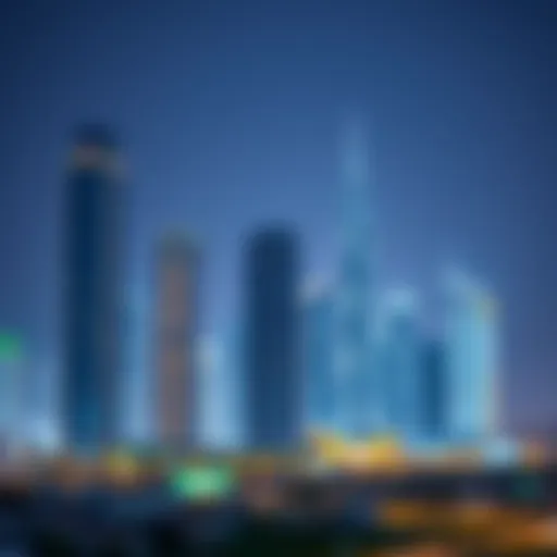 Stunning skyline view of Jumeirah Lake Towers