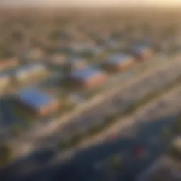 Panoramic view of Jumeirah Park showcasing vibrant community life