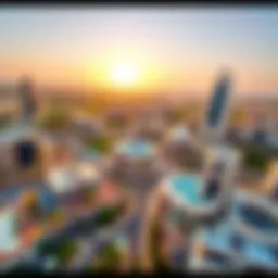 Aerial view of Madina DSO showcasing its modern architecture