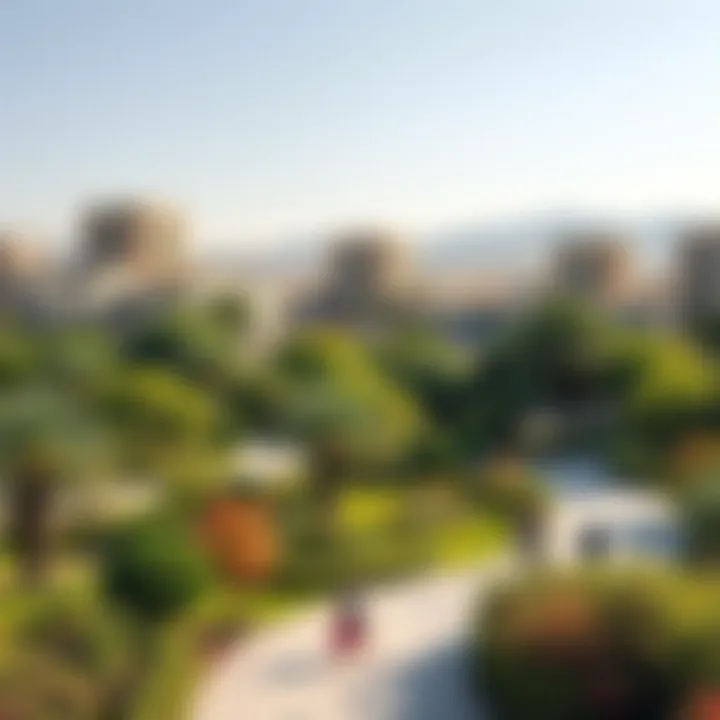 Vibrant community park in Madina DSO filled with greenery