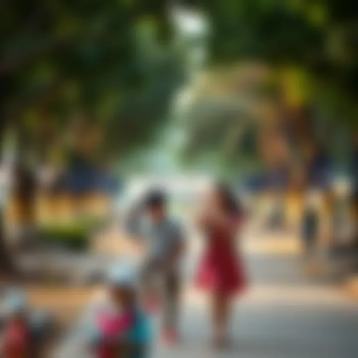 Family Recreation in Mushrif Park A family enjoying recreational activities in Mushrif Park