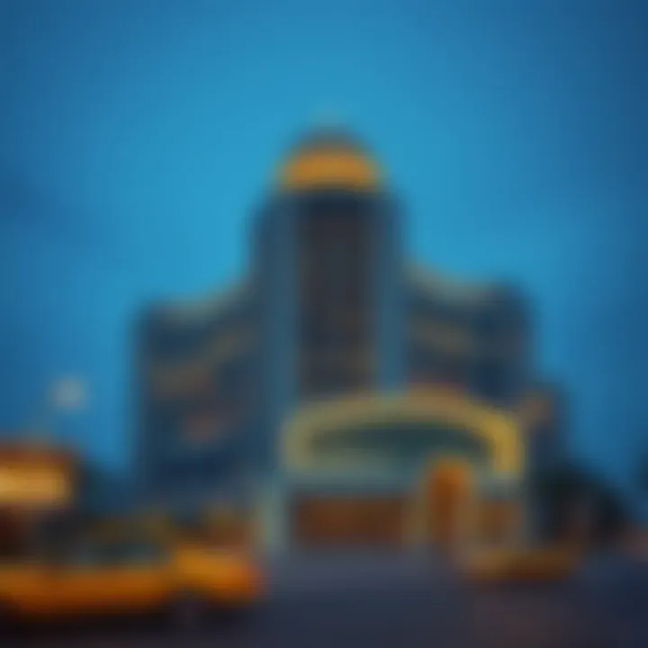 Architectural Marvel of the Obaidullah Building A stunning view of the Obaidullah Building showcasing its unique architectural design