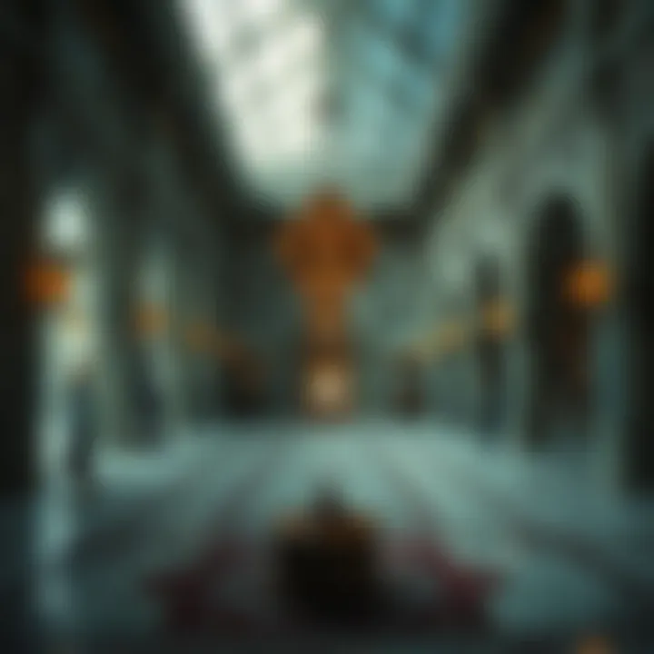 Cultural Essence Inside the Obaidullah Building An interior shot highlighting the cultural elements within the Obaidullah Building