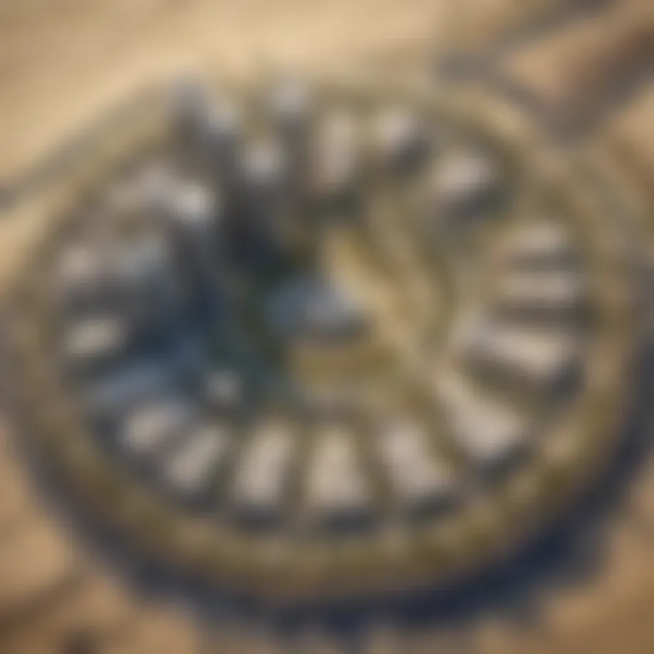 Aerial view of Palm Jebel Ali showcasing its unique shape and development layout