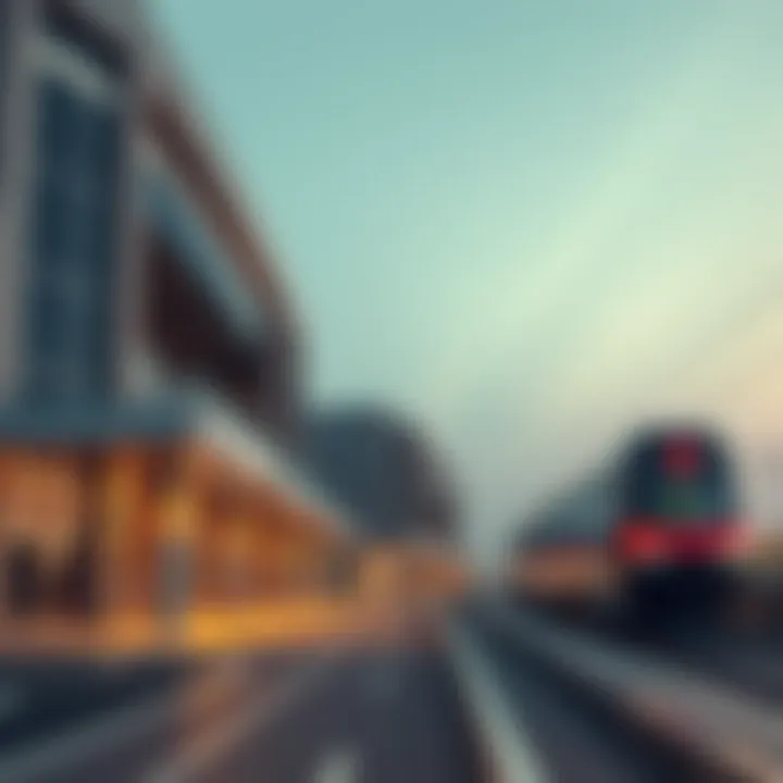 Ras Al Khor Metro Station exterior showcasing modern architecture