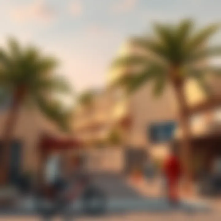 Vibrant community life surrounding the Rose Residence in Al Furjan