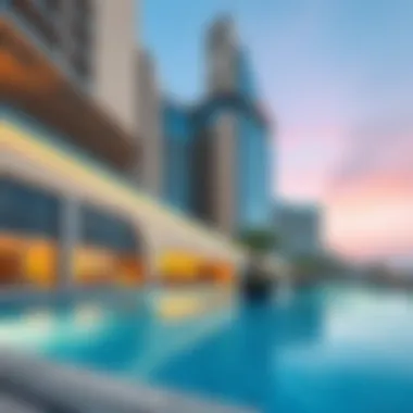 Modern architectural design of Rove Jafiliya hotel