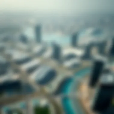 Aerial view of Silicon Oasis showcasing its modern architecture