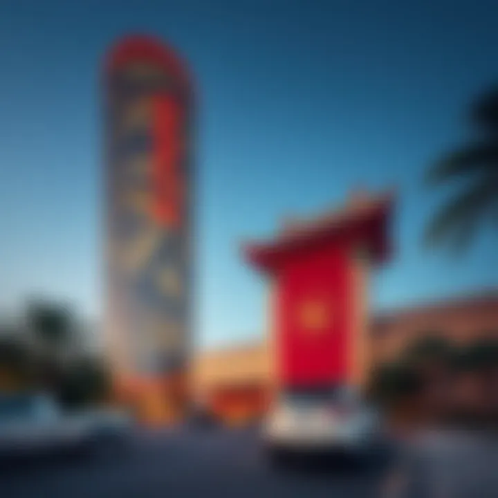 Exterior of the China Center, symbolizing cultural exchange