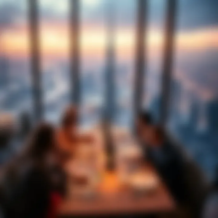Elegant dining experience at Sky Tower Dubai