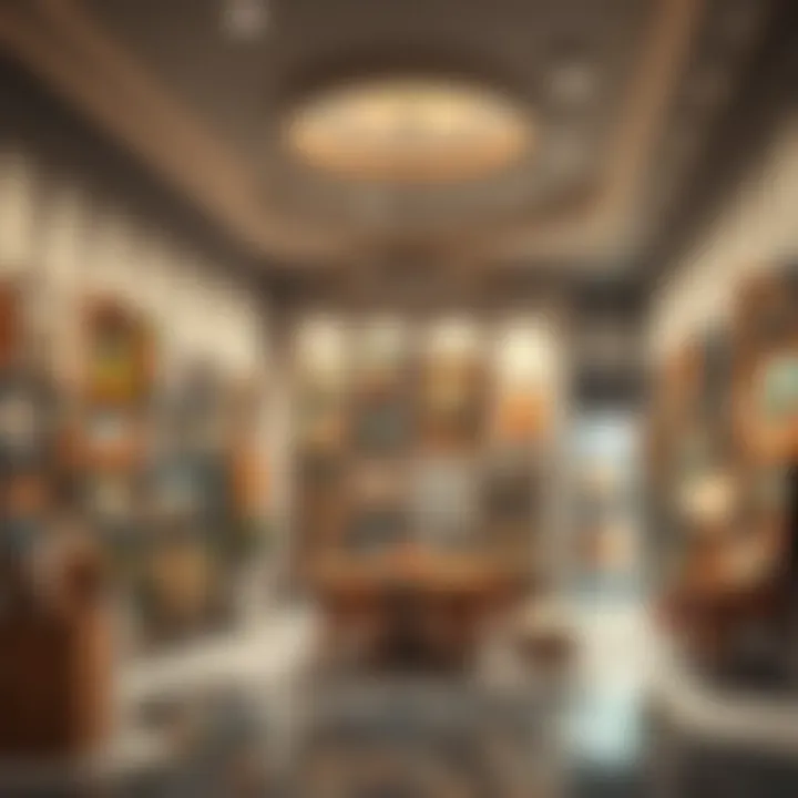 A bustling art gallery in Al Quoz filled with contemporary artworks