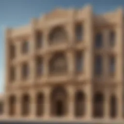Facade of the Al Moosawi Oriental Building showcasing intricate design details