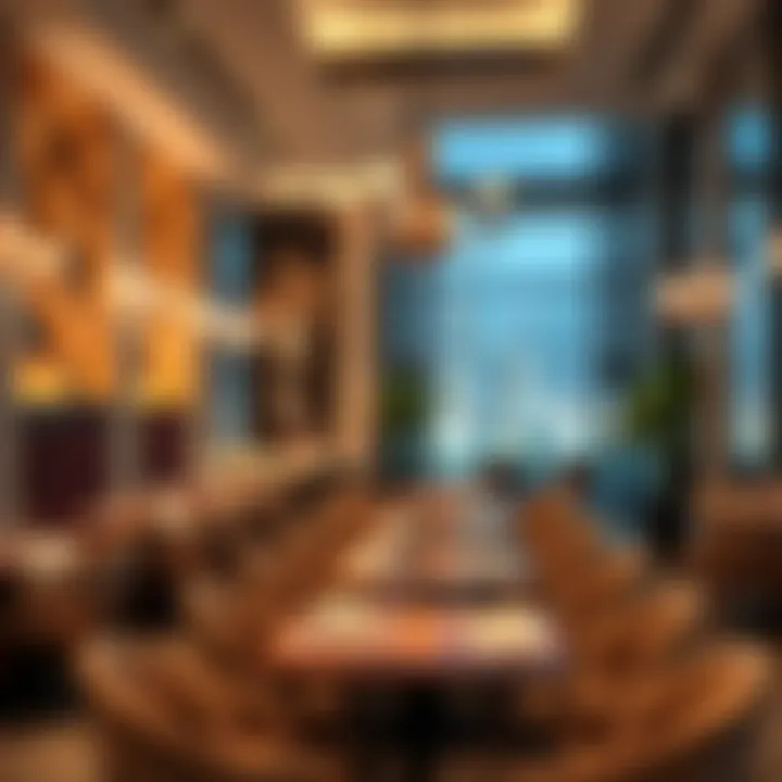 A beautifully designed interior showcasing the ambiance of Lezzet